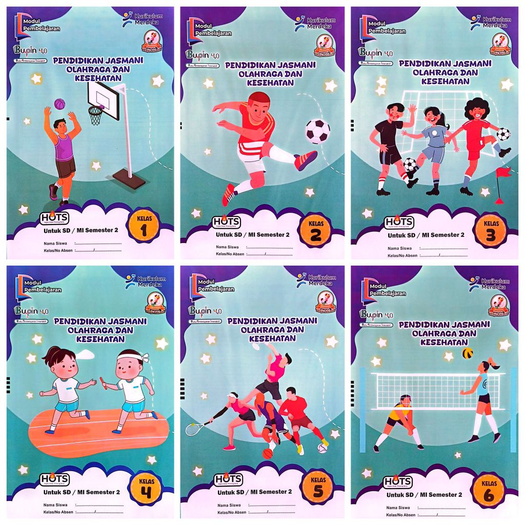 LKS SD MI PENJASKES PJOK KELAS 1 2 3 4 5 6 SEMESTER 2 GENAP KURIKULUM MERDEKA TA. 2025 - 2026 | BP