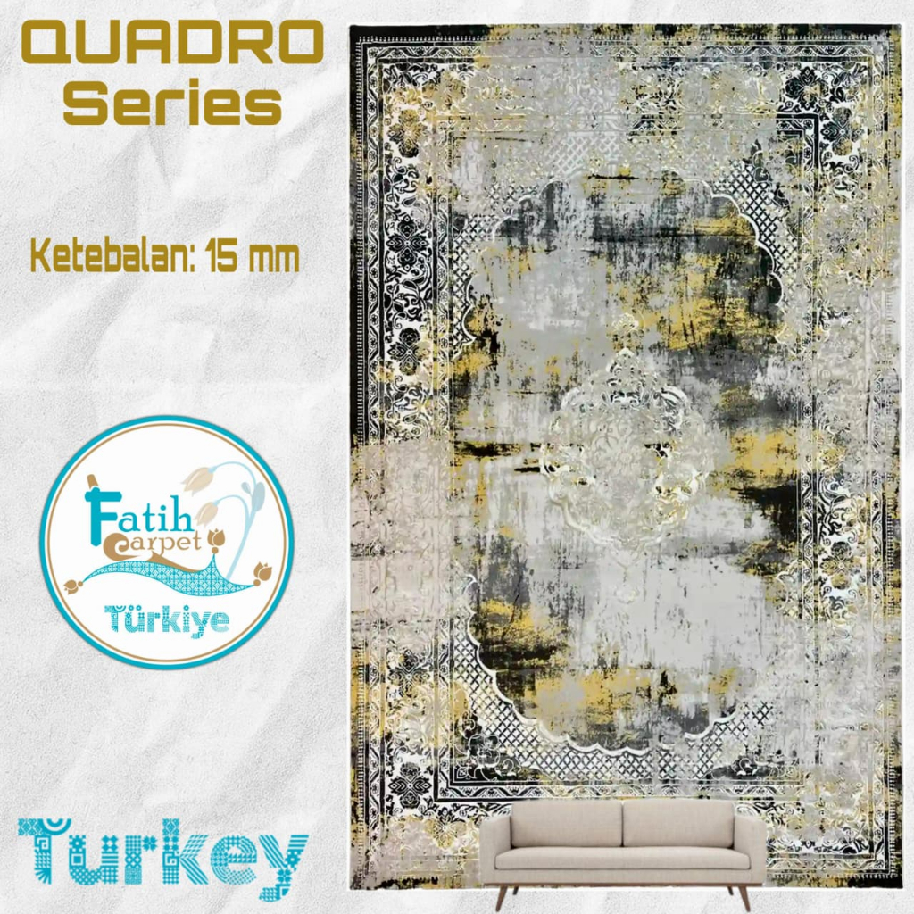 Karpet Minimalis Quadro Import Turki - Q30