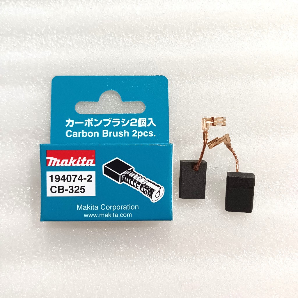 Makita CB-325 Carbon Brush 195001-2 Arang Sepul CB325 ( CB 325 ) for 9553B 9553NB GA4030 HR2230 GD06