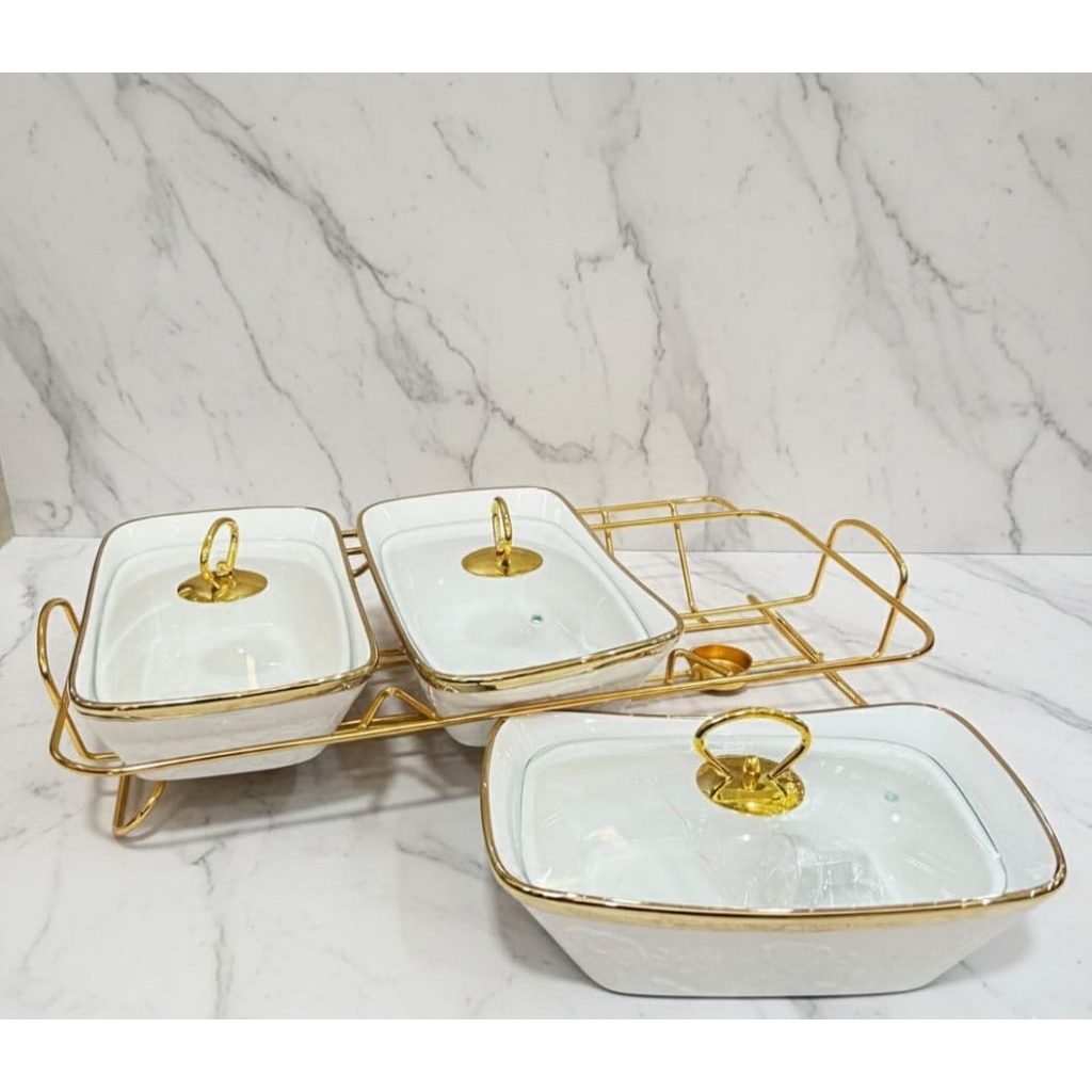 Set wadah saji keramik dari merek Fiorenza