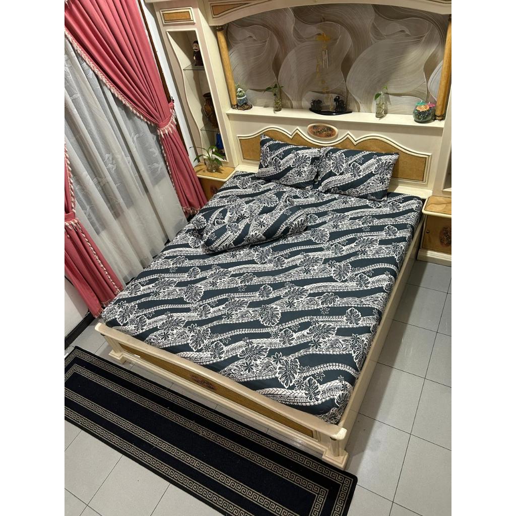 [ YUKTHUKU ]  Sprei batik motif janda bolong / sprei motif monstera / sprei aesthetic / sprei motif 