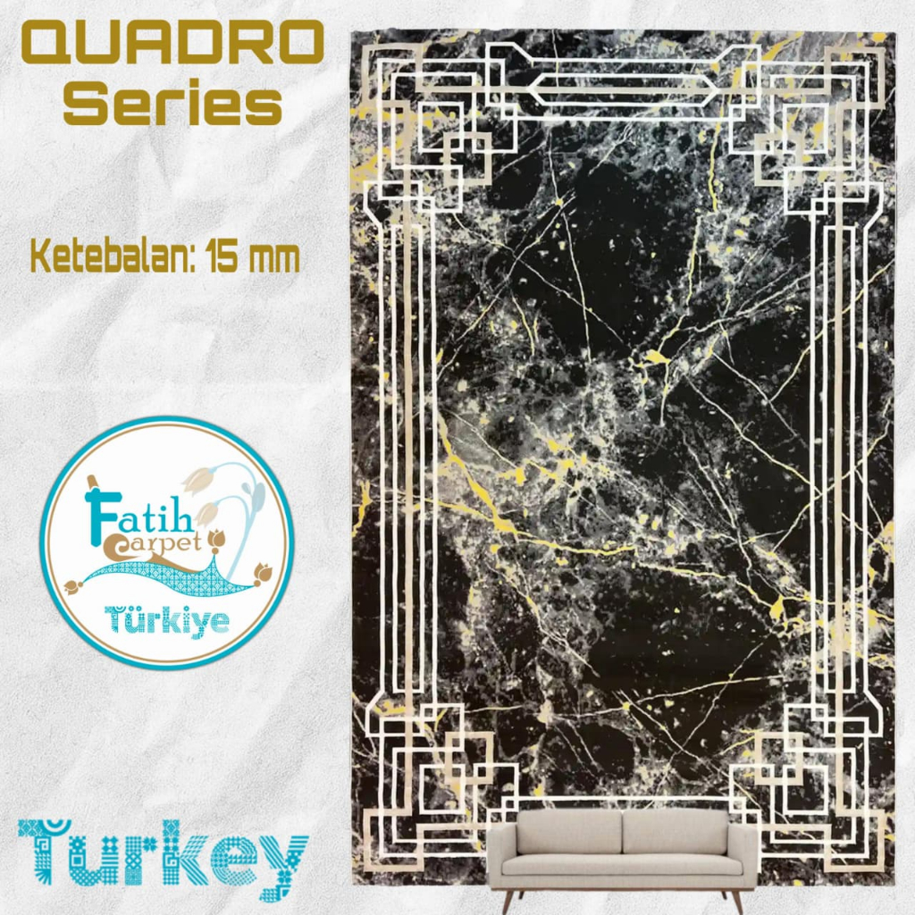 Karpet Minimalis Quadro Import Turki - Q31