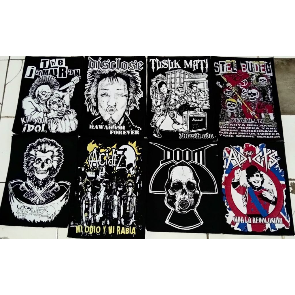 EMBLEM PUNGGUNG//BACK PACHT//BAND PUNK//LOGO PUNK