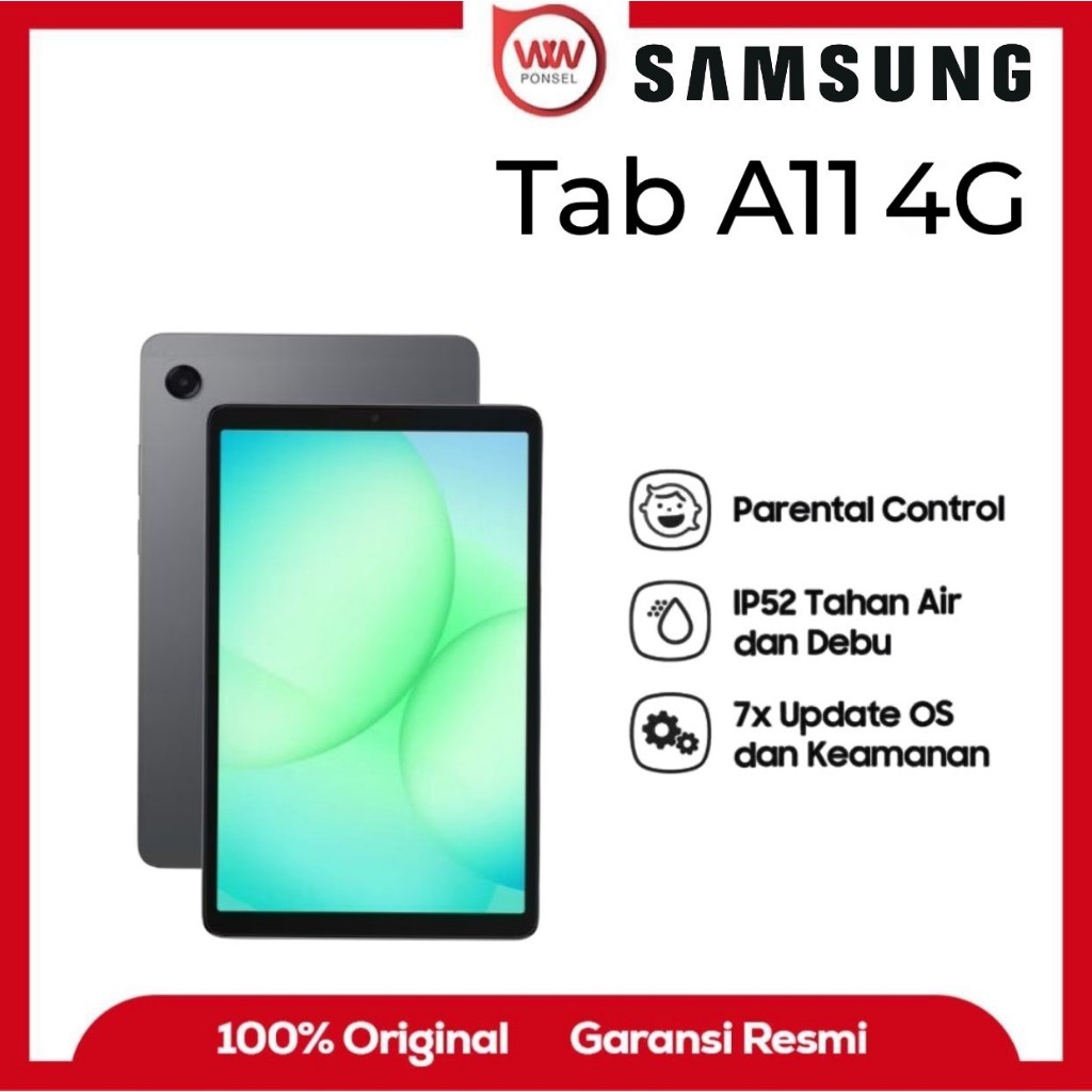 Samsung Galaxy Tab A11 4G Ram 4GB Internal 64GB Garansi Resmi