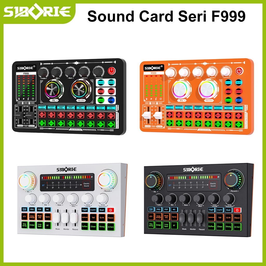 Siborie F999/F999 fashion/F999 Ultra Soundcard Karaoke Live Mixer