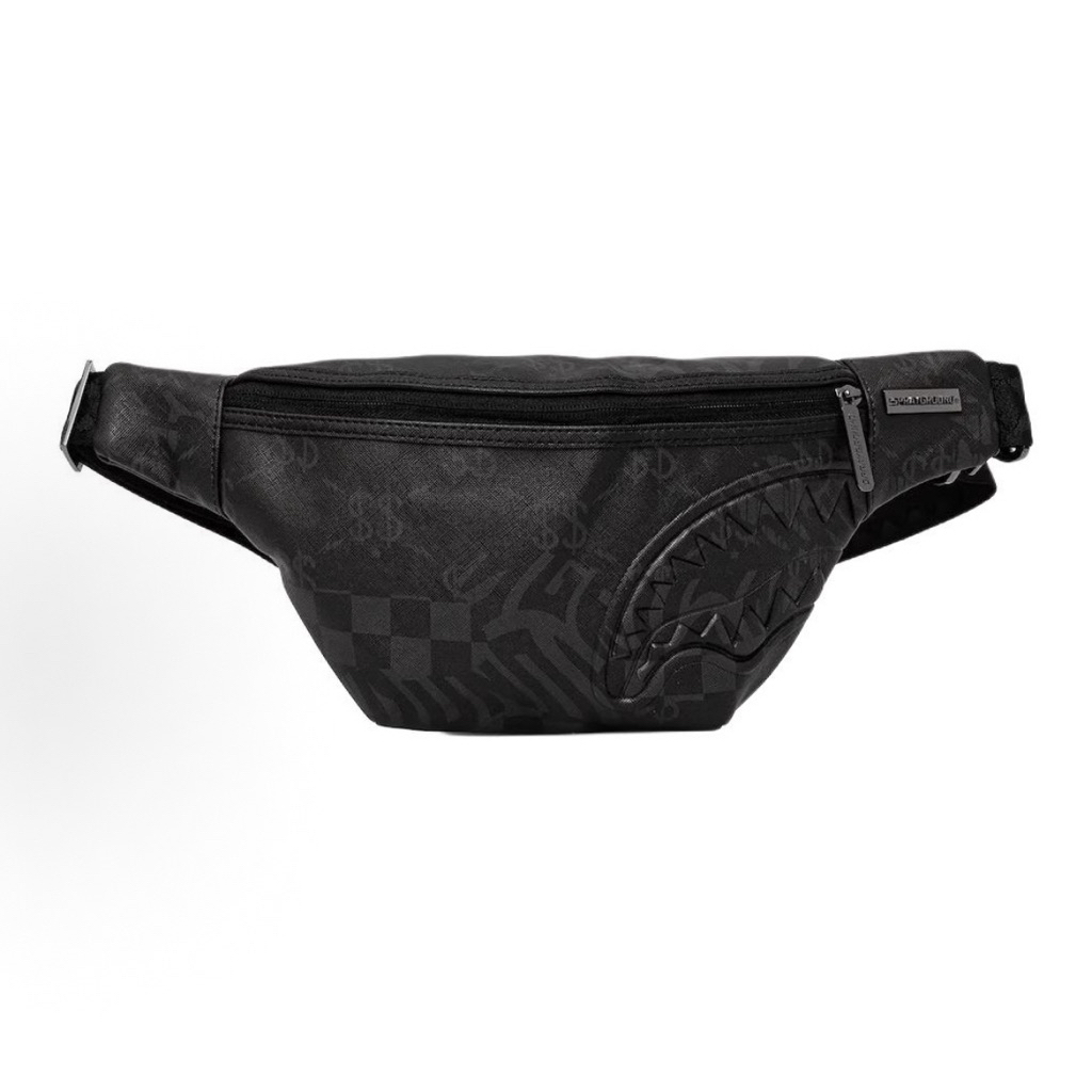 Sprayground 3AM Check Crossbody Waistbag Bag Black Original / Tas Selempang Sprayground Authentic