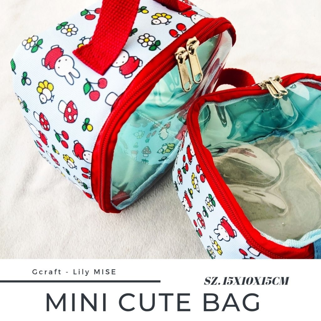 mini cute bag - square pouch - multipurpose bag - mini bag - tas mini - tas kecil - tas serbaguna
