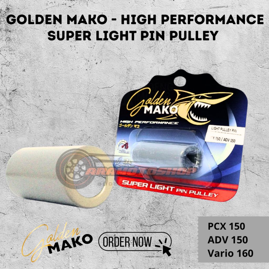 Pin Pulley Golden Mako Superlight High Performance - PCX 150 / ADV 150 / Vario 160
