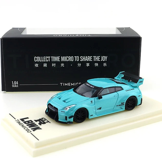 TIME MICRO 1: 64 Nissan GTR R35 Tiffany Blue