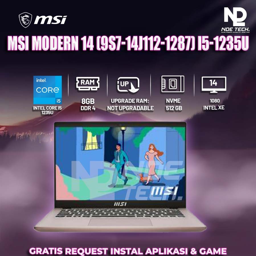 MSI MODERN 14 (9S7-14J112-1287) i5-1235U
