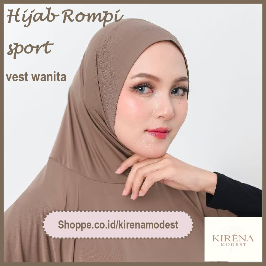 Hijab Sport Jilbab Rompi Olahraga Wanita Hijab Rompi Sport Vest Olahraga Wanita Khansa By Kalisha