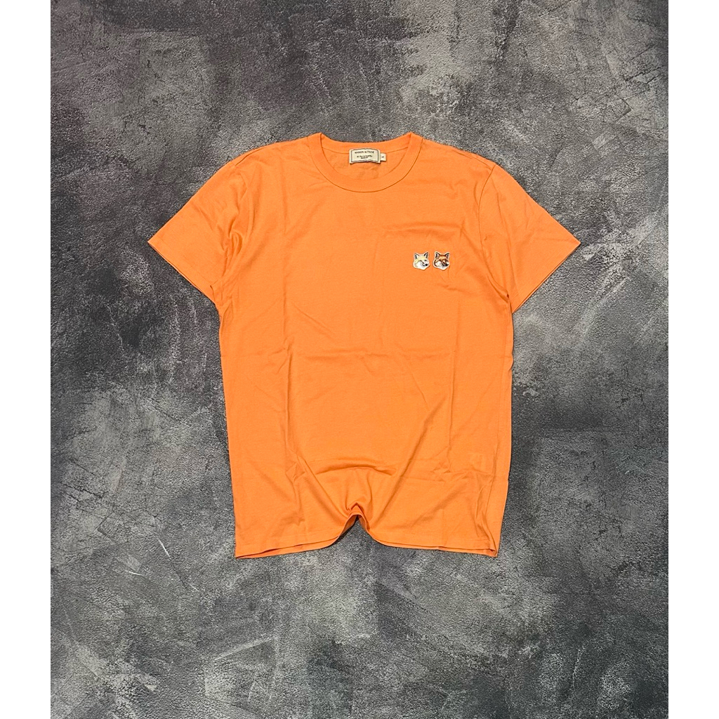 Tshirt Maison Kitsune Double Fox Orange