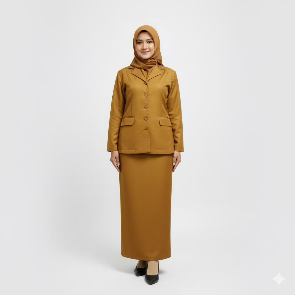 Seragam Pns Wanita Baju Pns Wanita Baju Dinas Pemda Wanita Setelan Pns Khaki Seragam  Guru terbaru