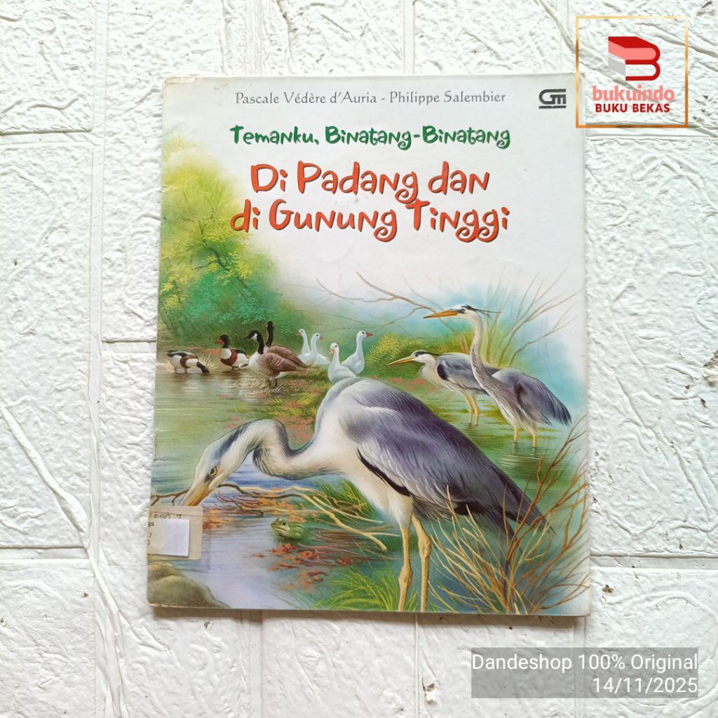 (ex perpus) Temanku, Binatang Binatang Di Padang dan Di Gunung Tinggi - Buku Cerita Anak Bekas Prelo