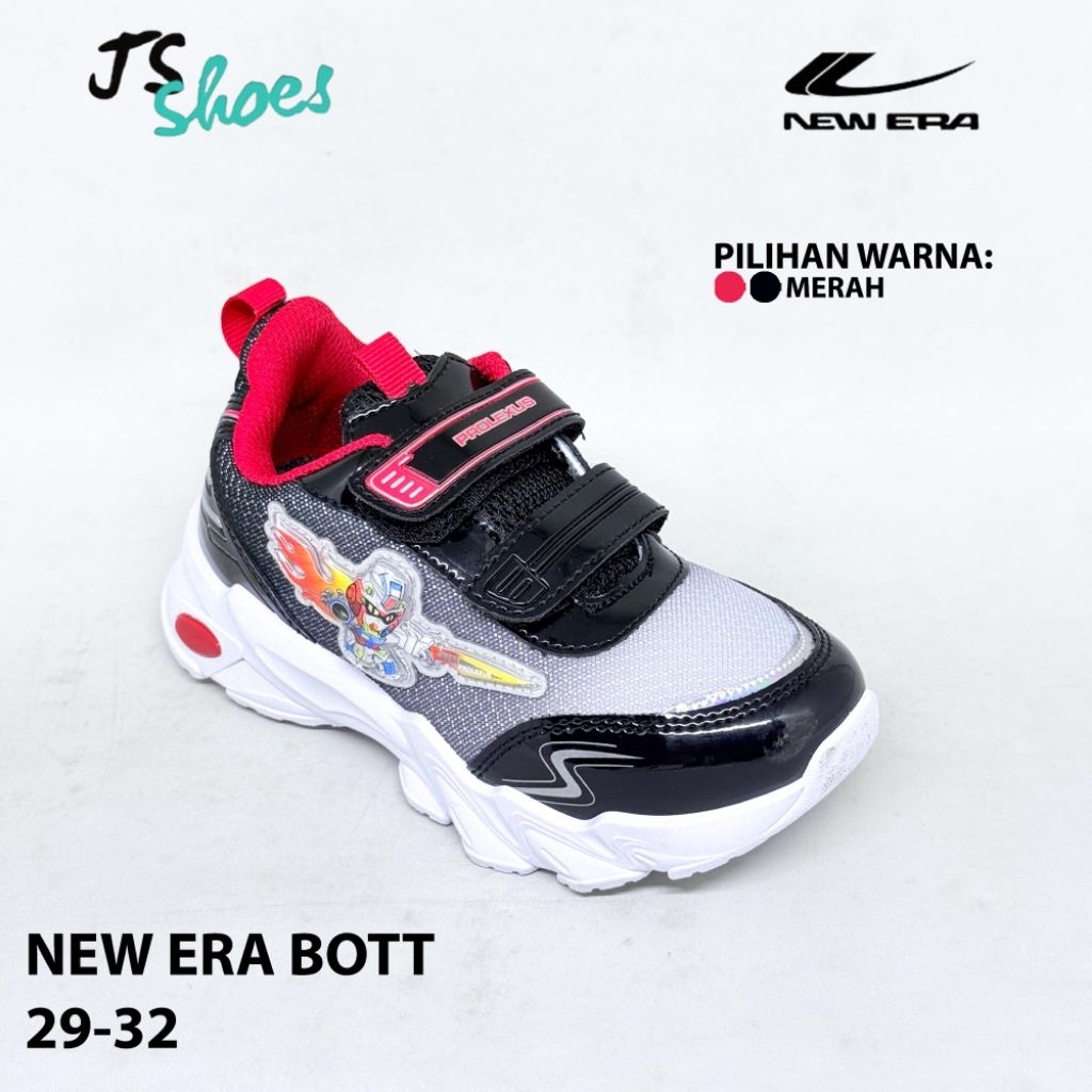 NEW ERA BOTT - SEPATU SNEAKERS SEPATU SEKOLAH ANAK COWOK MERK NEW ERA ORIGINAL