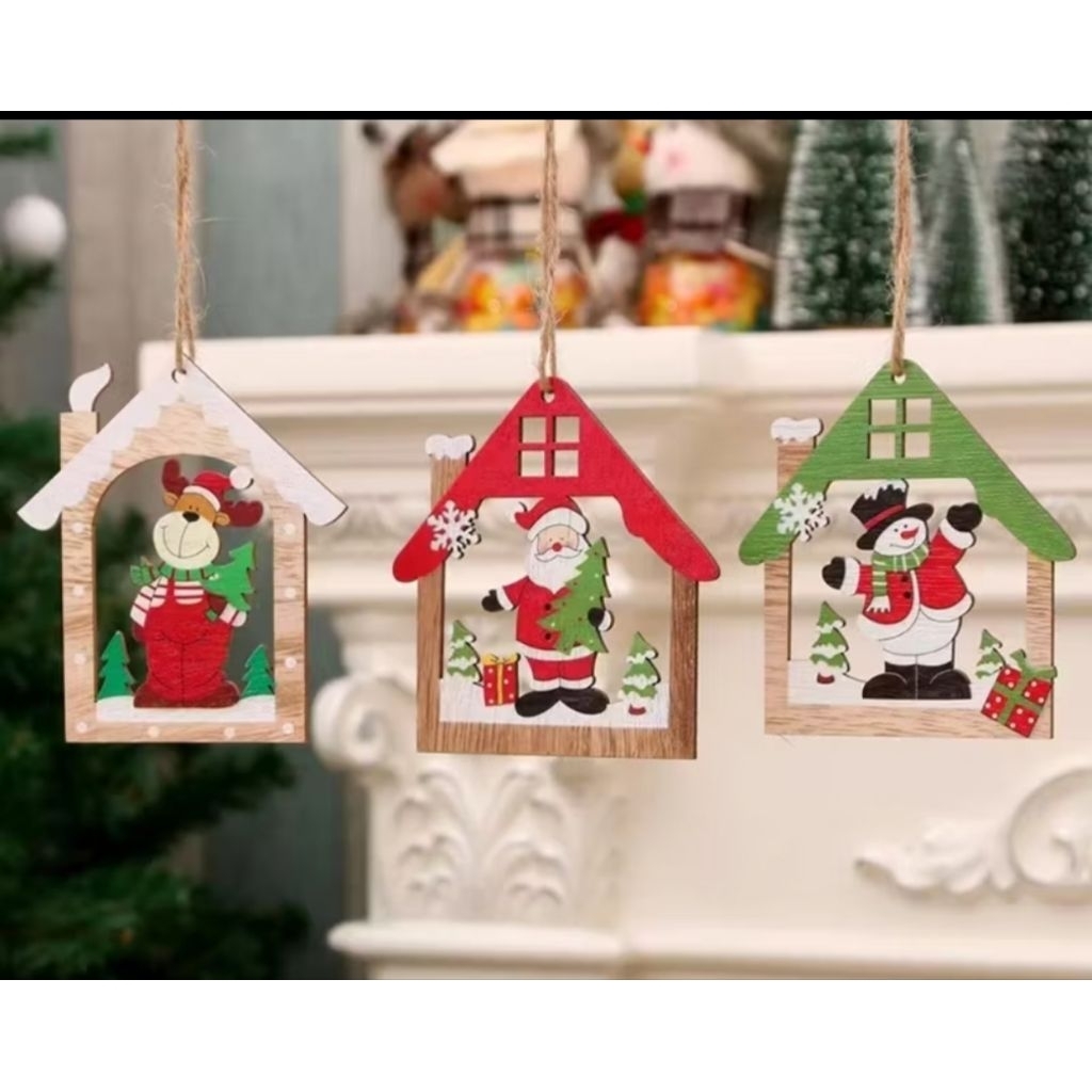 Set Hiasan Natal HOME 1 set isi 3 pcs gantungan hiasan pohon natal Dekorasi Natal Hiasan Natal Chris