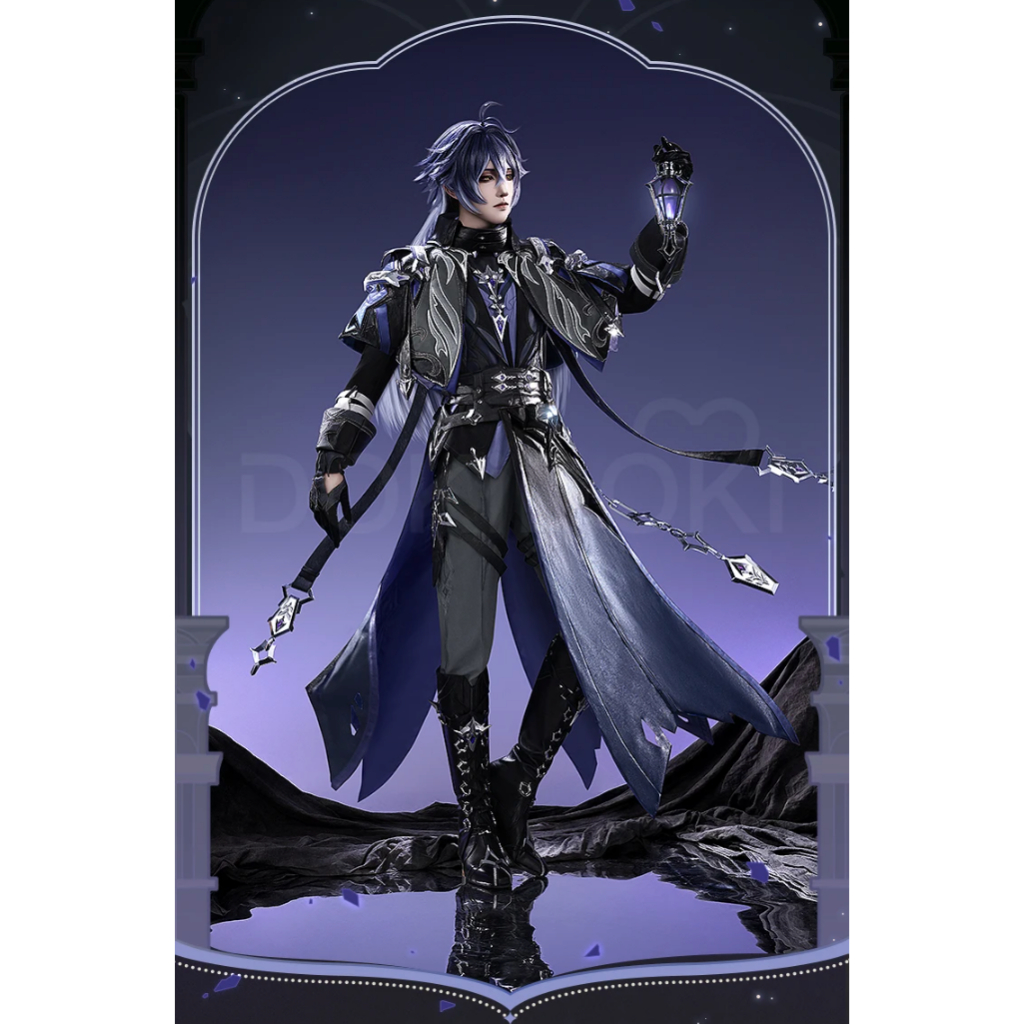 1/3 Delusion Flins Cosplay Costume Game Genshin Impact  Flins Cosplay Men Halloween Costume