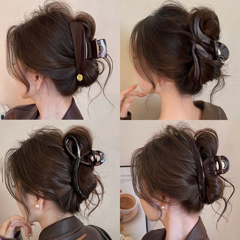 Jepit Rambut Besar Korea Style – Hair Claw Premium Elegan Anti Slip untuk Sanggul & Rambut Tebal