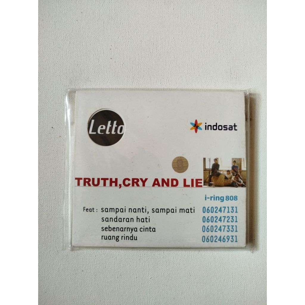 CD LETTO TRUTH CRY AND LIE