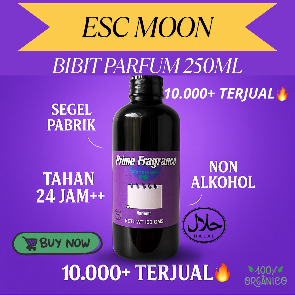 ESCADA MOON SPARKLE - Bibit Parfum Murni 250ml Segel Pabrik | Original Tahan Lama | Grade Premium Ar