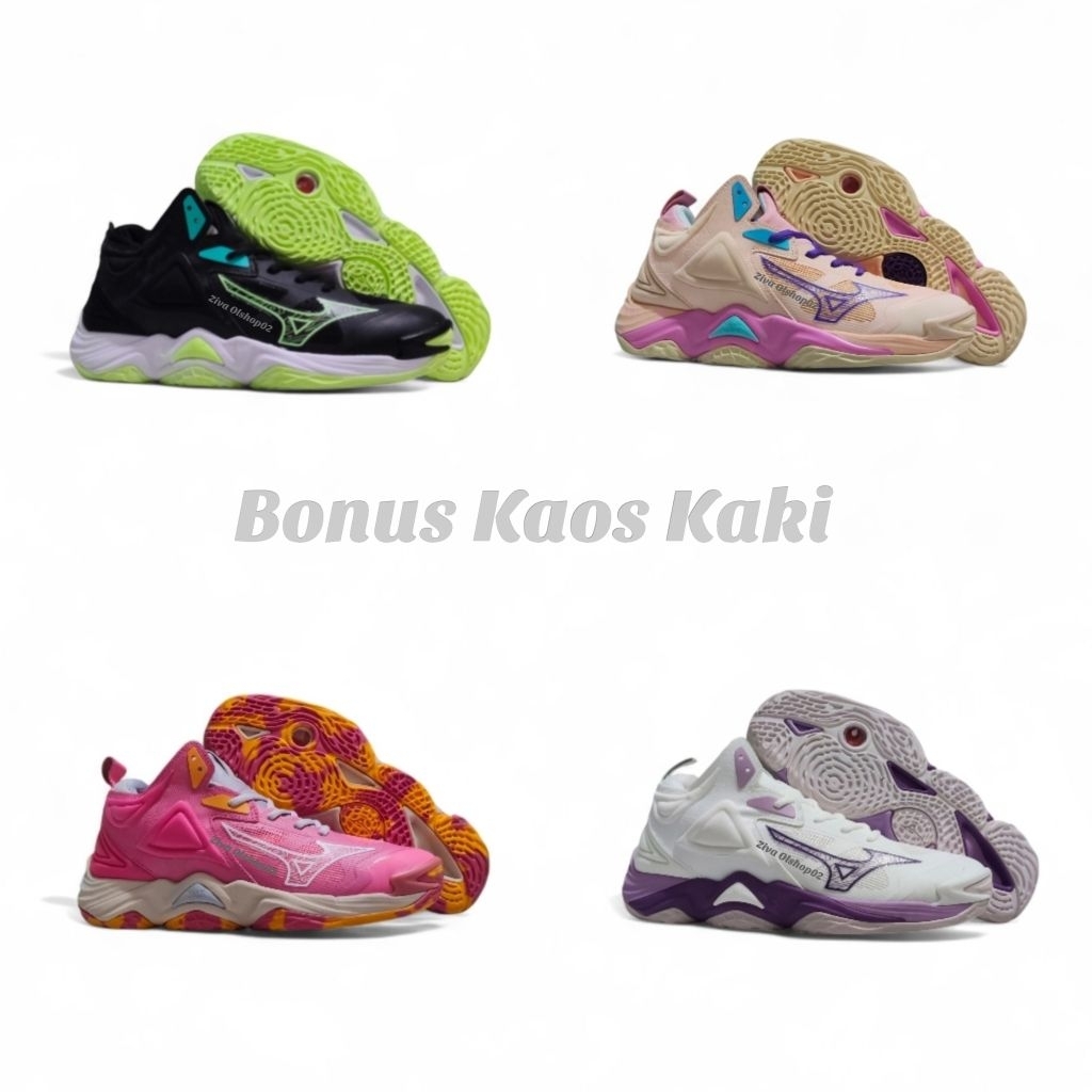 PROMO SEPATU TERBARU MIZUNO MOMENTUM 3 MID GRADE'ORI IMPORT SEPATU VOLI SEPATU BADMINTON