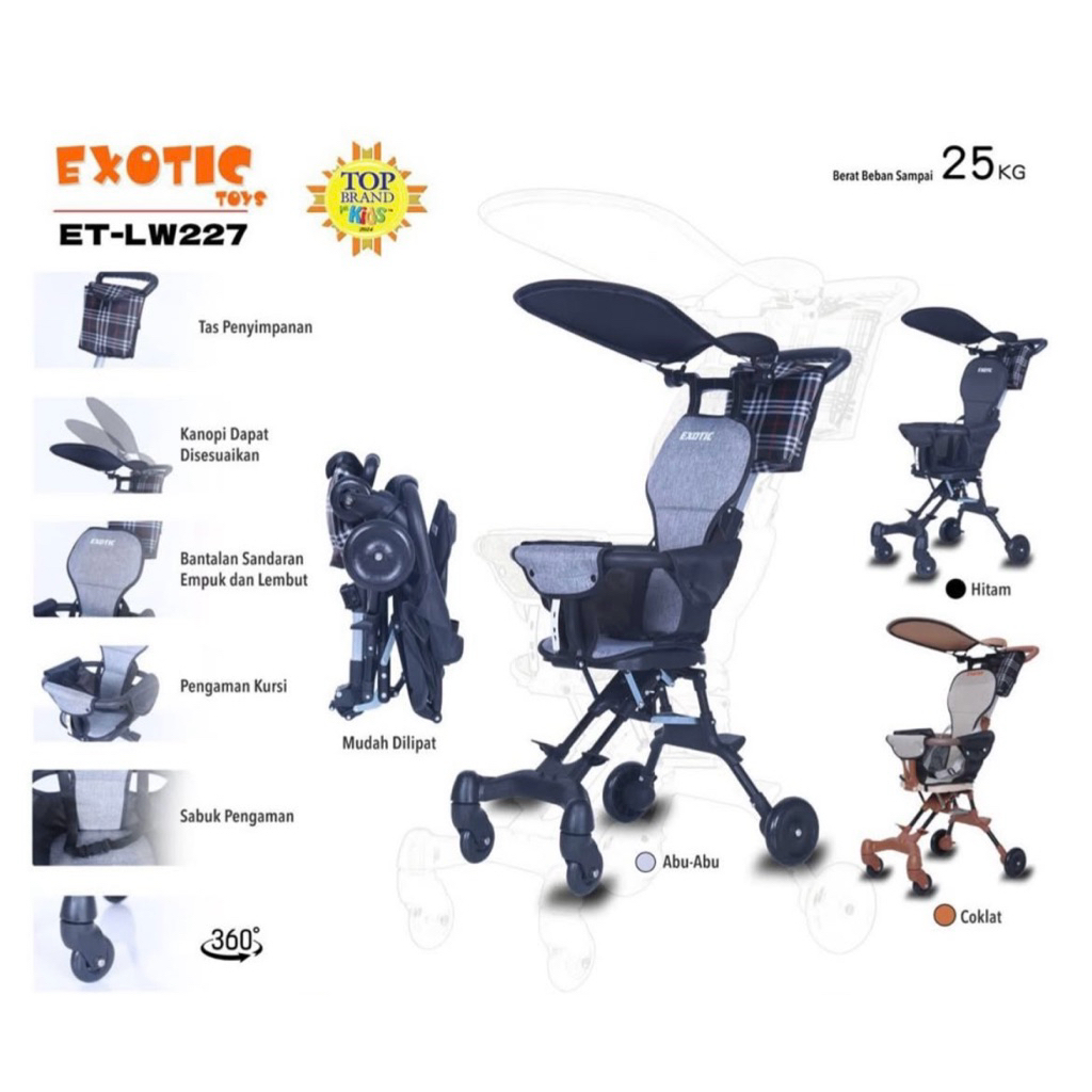 MAGIC STROLLER EXOTIC ET-LW227 | STROLLER DUDUK