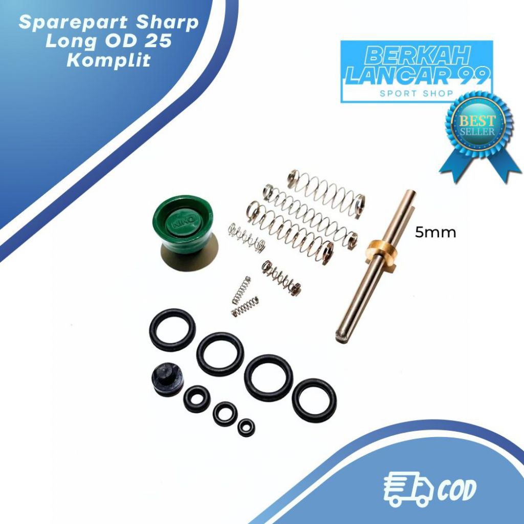 Sparepart Set Pompa Sharp Long Komplit - Seal Set - Per Set - Valve Komplit