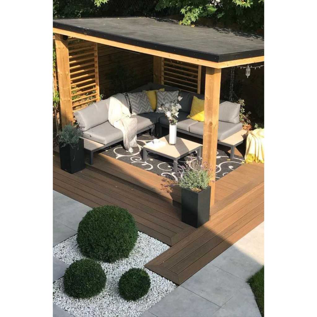 GAZEBO PARGOLA TAMAN KAYU JATI MINIMALIS / SAUNG GAZEBO PARGOLA TAMAN / GAZEBO KAYU MINIMALIS