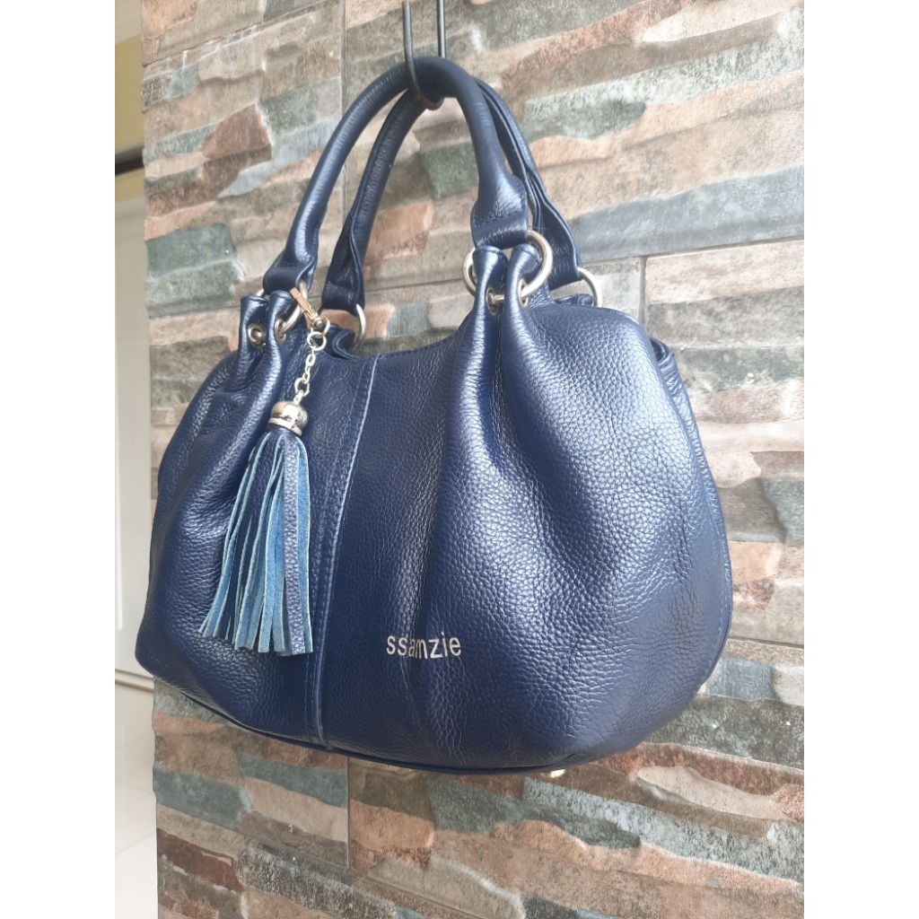 Tenteng Biru Ssamzie - Tas Branded Original
