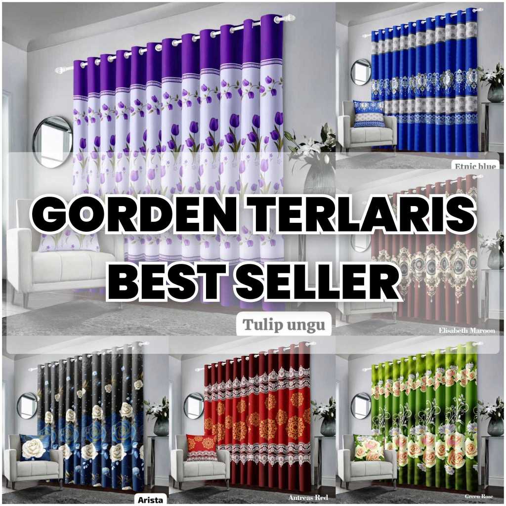 GORDEN JENDELA CANTIK GORDEN PINTU MINIMALIS MODELl 12 LUBANG HORDENG TIRAI PINTU