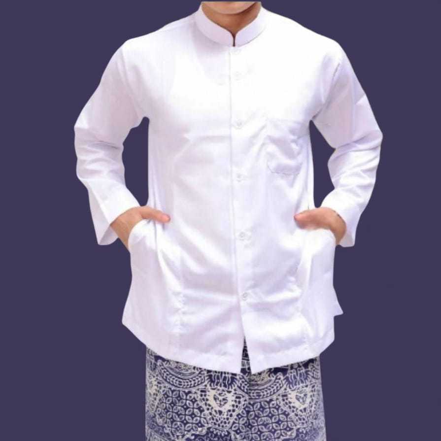 Baju Koko Habaib Putih Polos Premium Quality