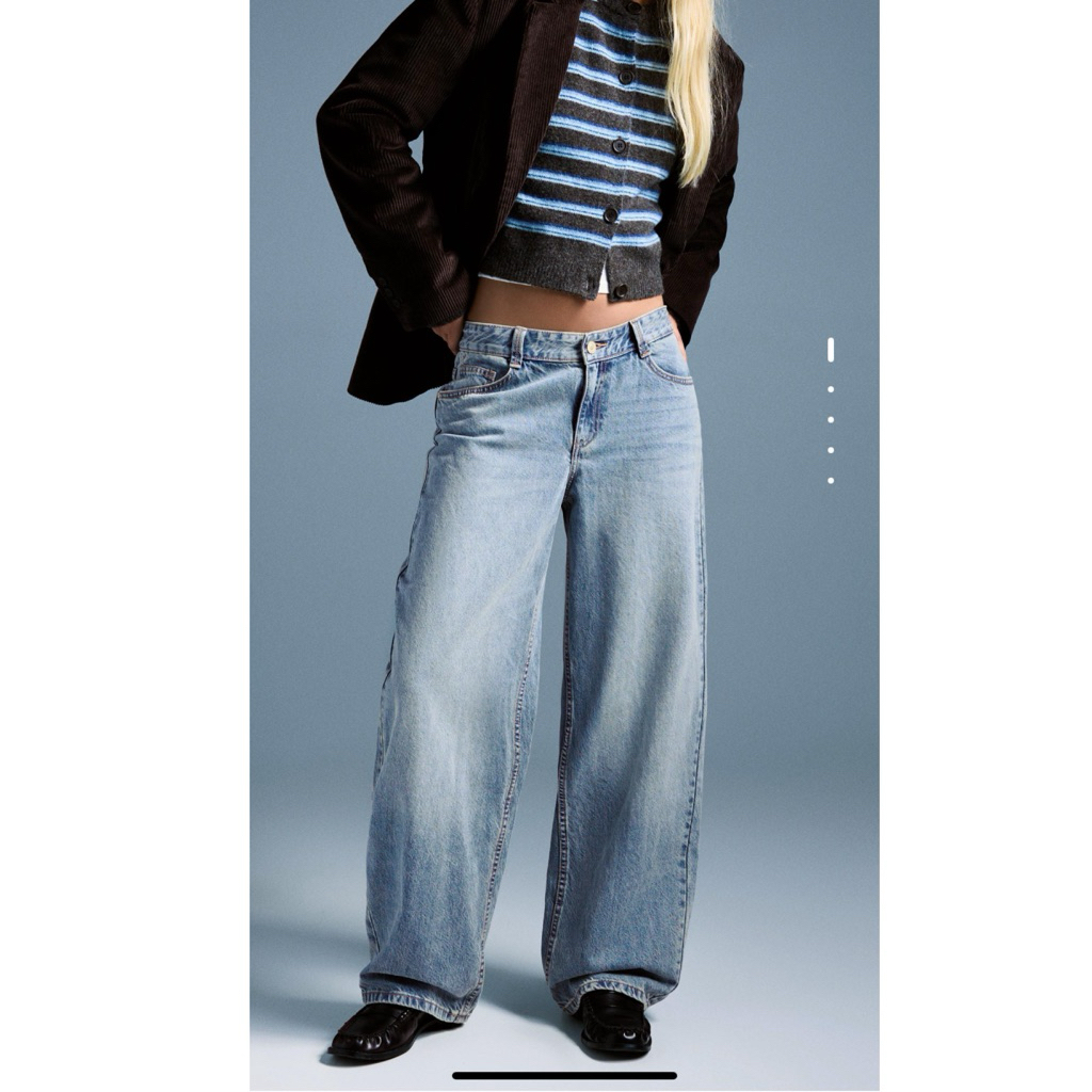 Jastip Bershka Celana Barrel Jeans