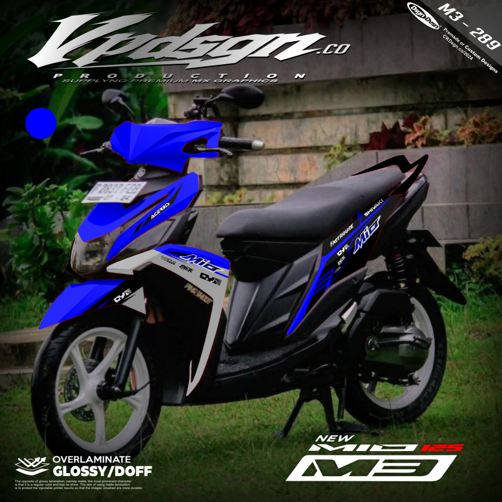 Decal Mio M3 Full Body Variasi Harga Murah / Stiker Mio M3 Full Body / Mio M3 Fullbody