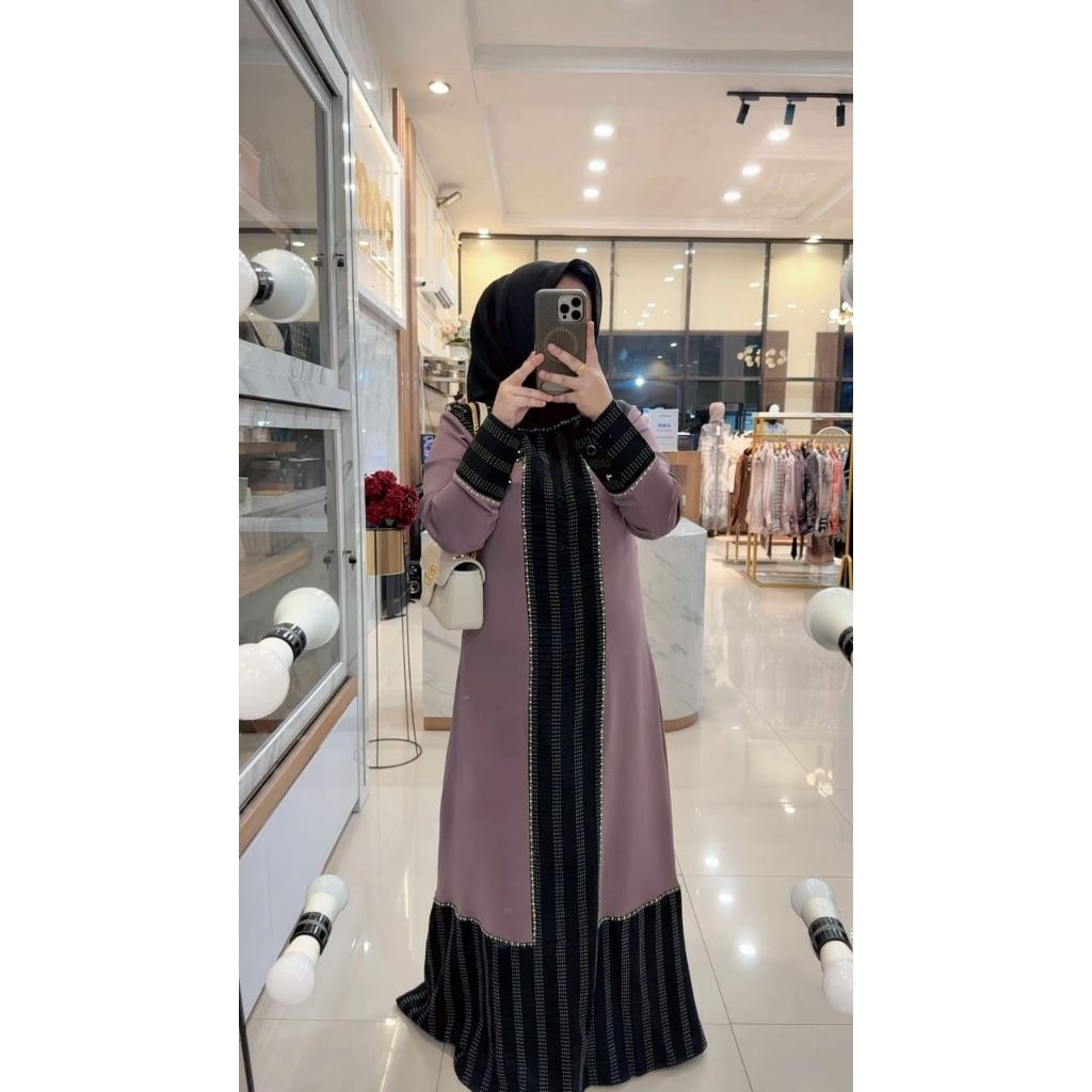 ABAYA AURELIA by enmi butik/gamis enmi butik/gamis viral/gamis elegant/gamis mewwah/gamis lebaran/EN