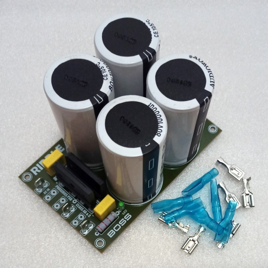 KIT PSU 4 Elco AUDIOVOX 10000uF 80V Plus Skun PCB