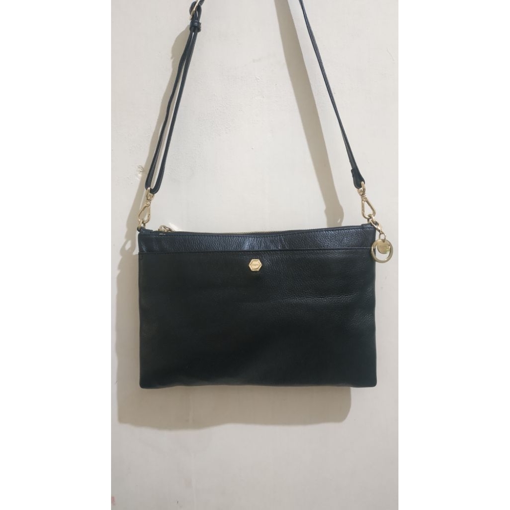 Elegance tas kulit asli kulas sling bag preloved bekas