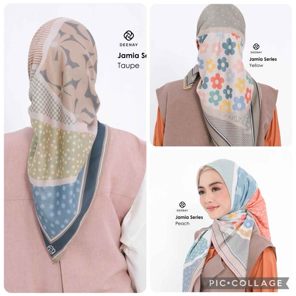 Deenay Jamia - Hijab Motif Print Deenay