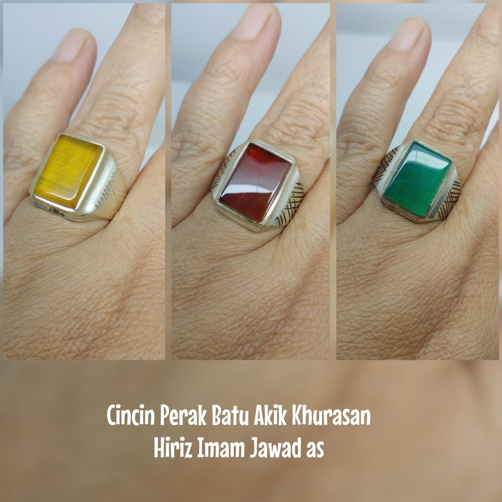 Cincin Batu Akik Kuning Hiriz Imam Jawad as