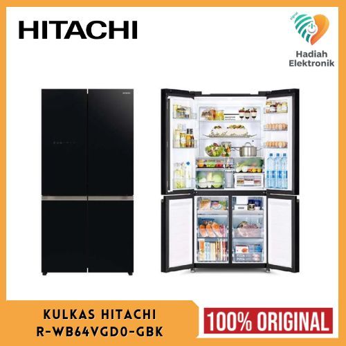 HITACHI R-WB64VGD0-GBK KULKAS MULTI DOOR 4 Pintu 569 LITER R-WB64VGD0