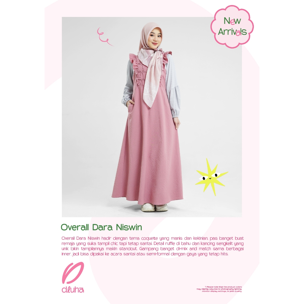 Overall Dara Niswin | Overall | Overall Remaja | Overall Dewasa | Overall Rabbani | Dress Remaja [Or