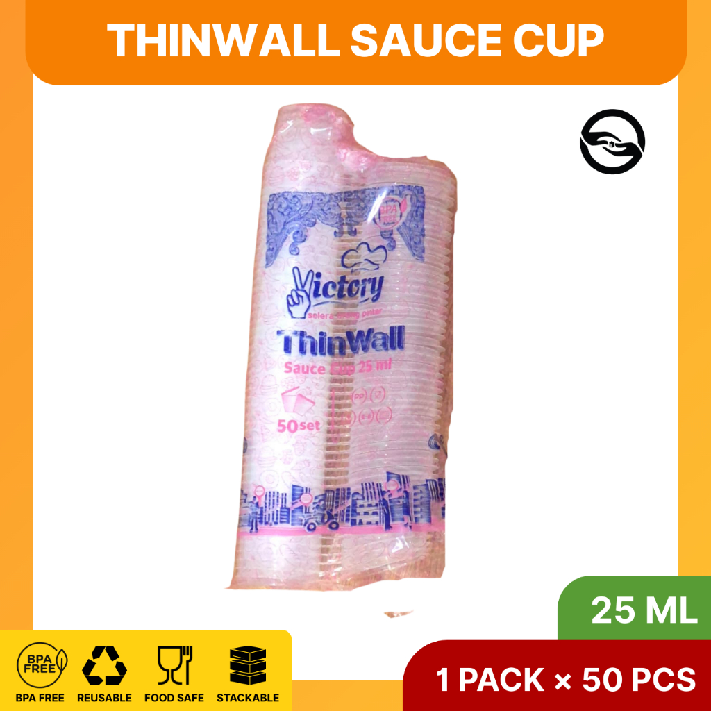 Victory Sauce Cup 25ml Thinwall/Cup Sambal