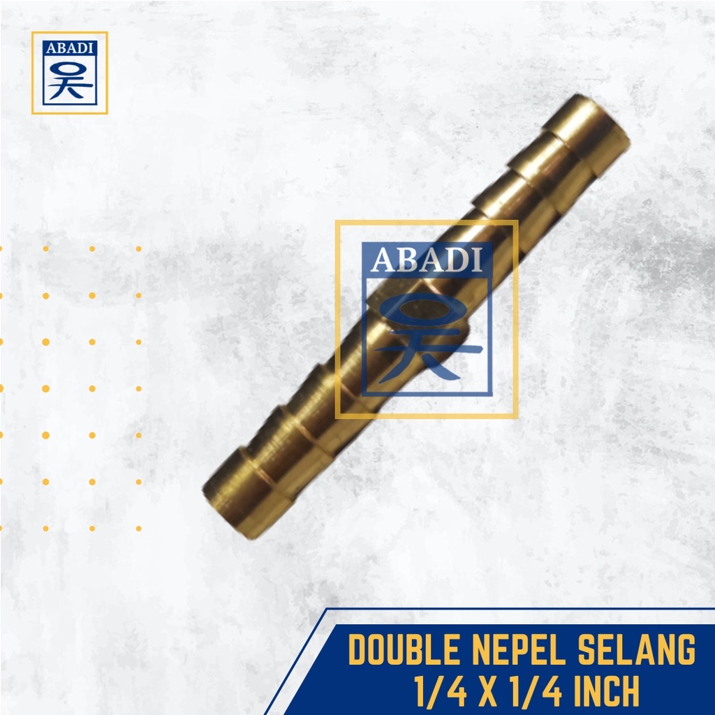 DOUBLE NEPEL SELANG 1/4 - 1/2 INCH