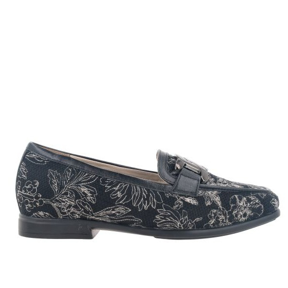 Bocorocco D. Valentia 05 Nero - Sepatu Flat Embroidery