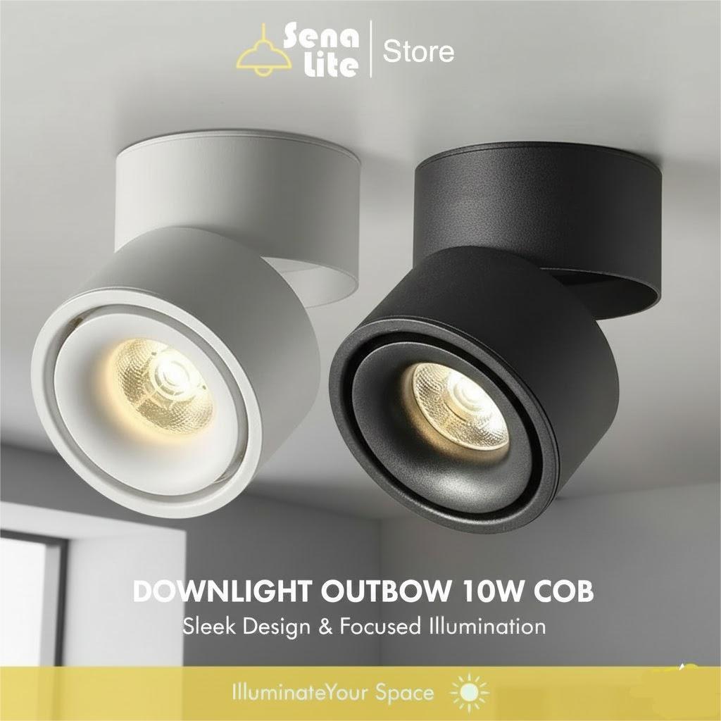 Lampu Down Light Outbow COB 10 watt LED Flexible Downlight Spotlight