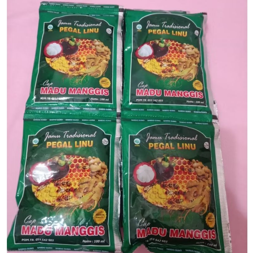 (1 pak 12 sachet) MaduManggis ijo hijau