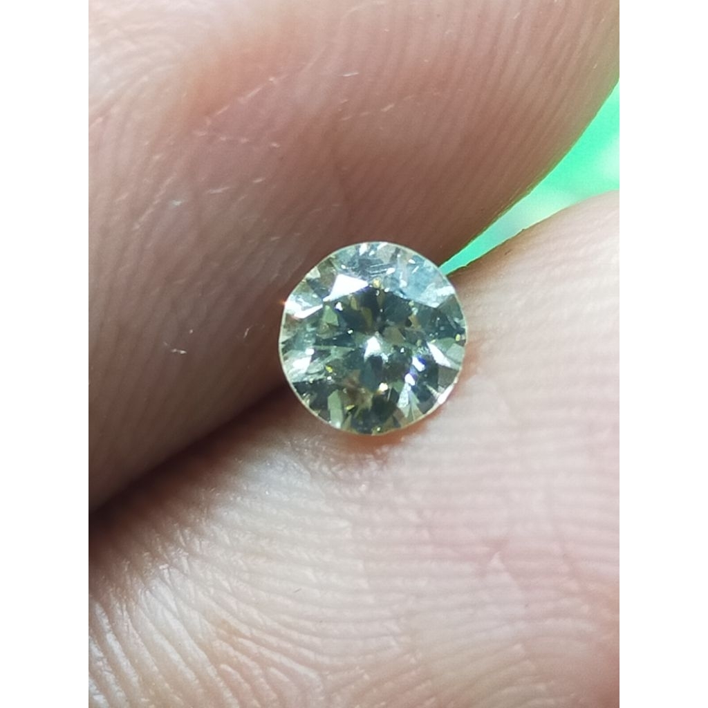 Asli Natural Berlian Banjar,Berlian Eropa  light Brown/Coklat Muda Blink Blink Brt -+ 0,27 crt dan -