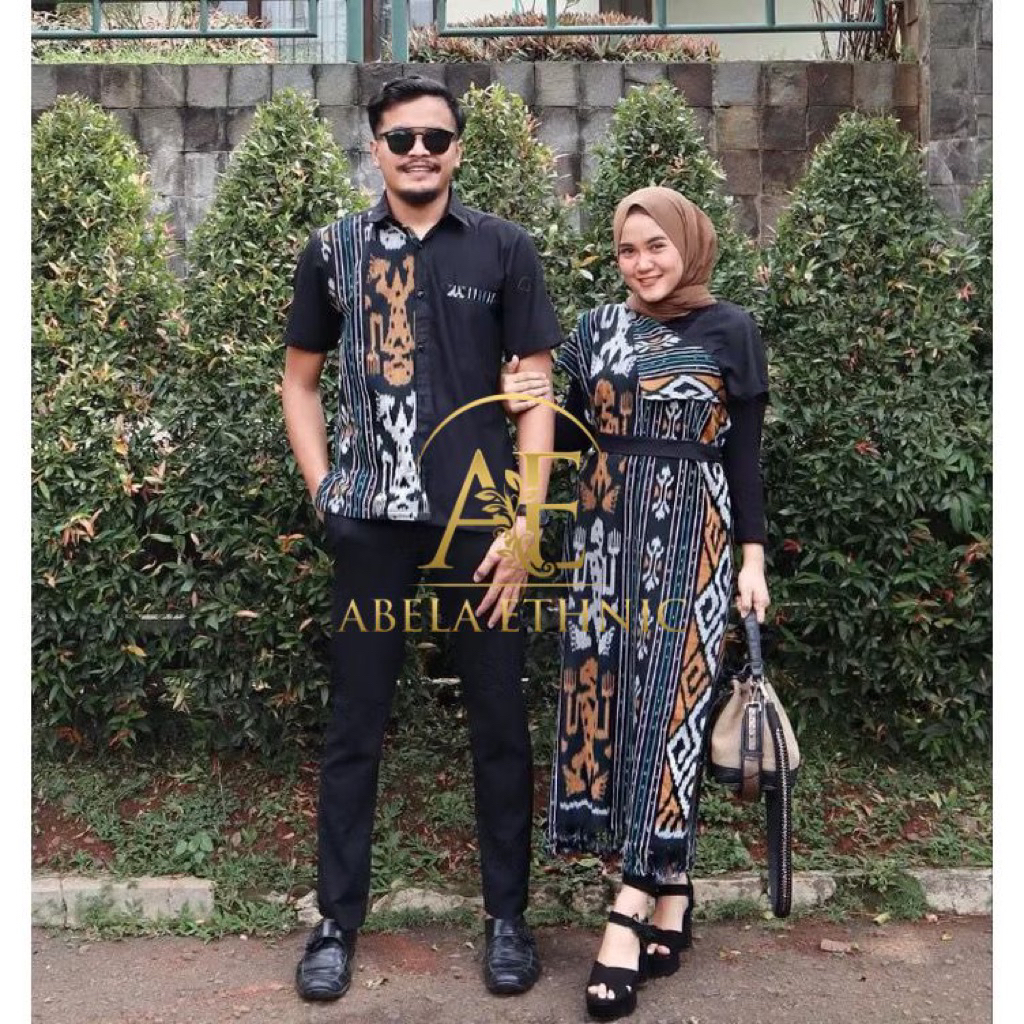 COUPLE TENUN AURORA TENGKORAK ASMAD DRESS COUPLE TENUN