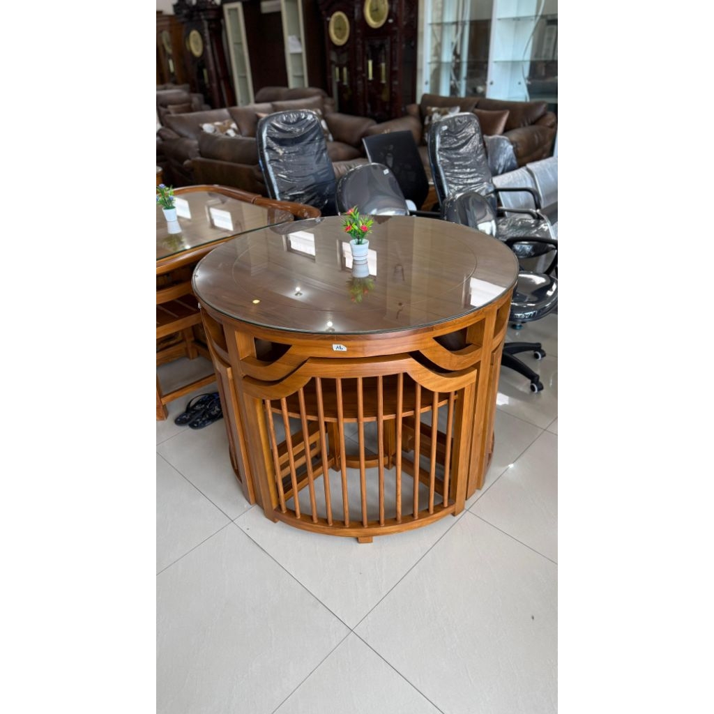 Meja Cafe Bulat Jepara