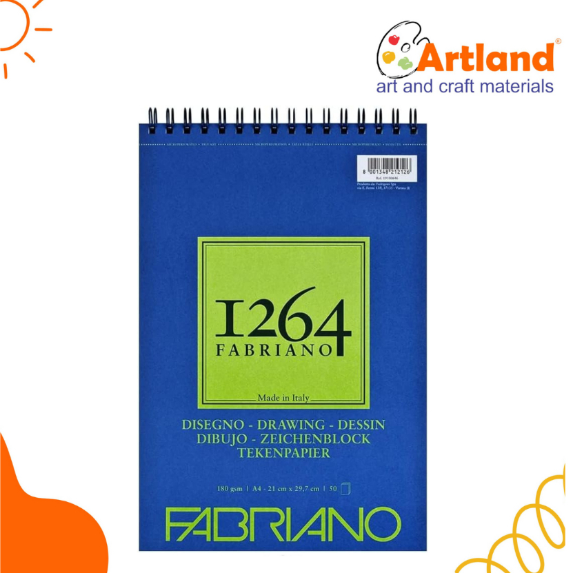 Fabriano 1264 Drawing Pad A3 180gsm – Kertas Gambar Premium Made in Italy