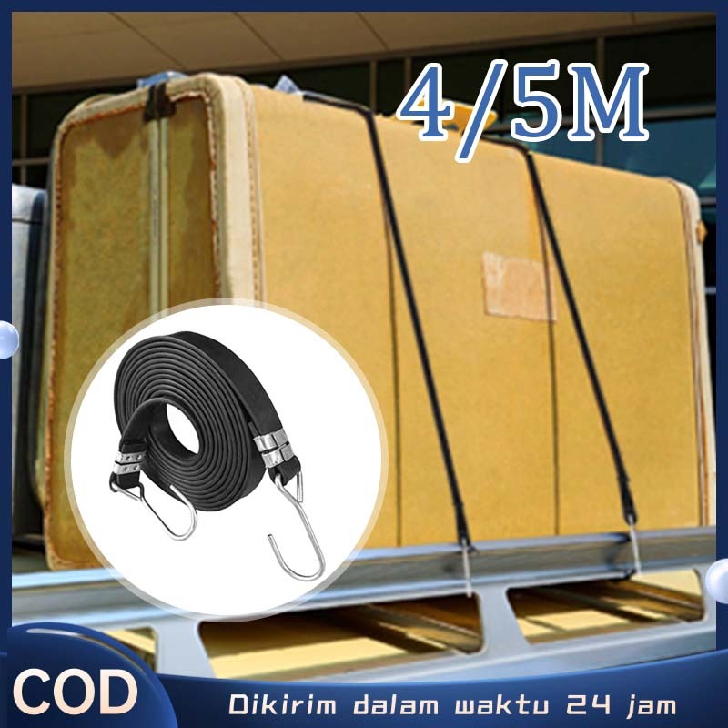 4/5m Tali Karet Pengikat Barang Tali Ikat Barang Motor Tali Ikat Barang Di Motor Tali Karet Motor Pe